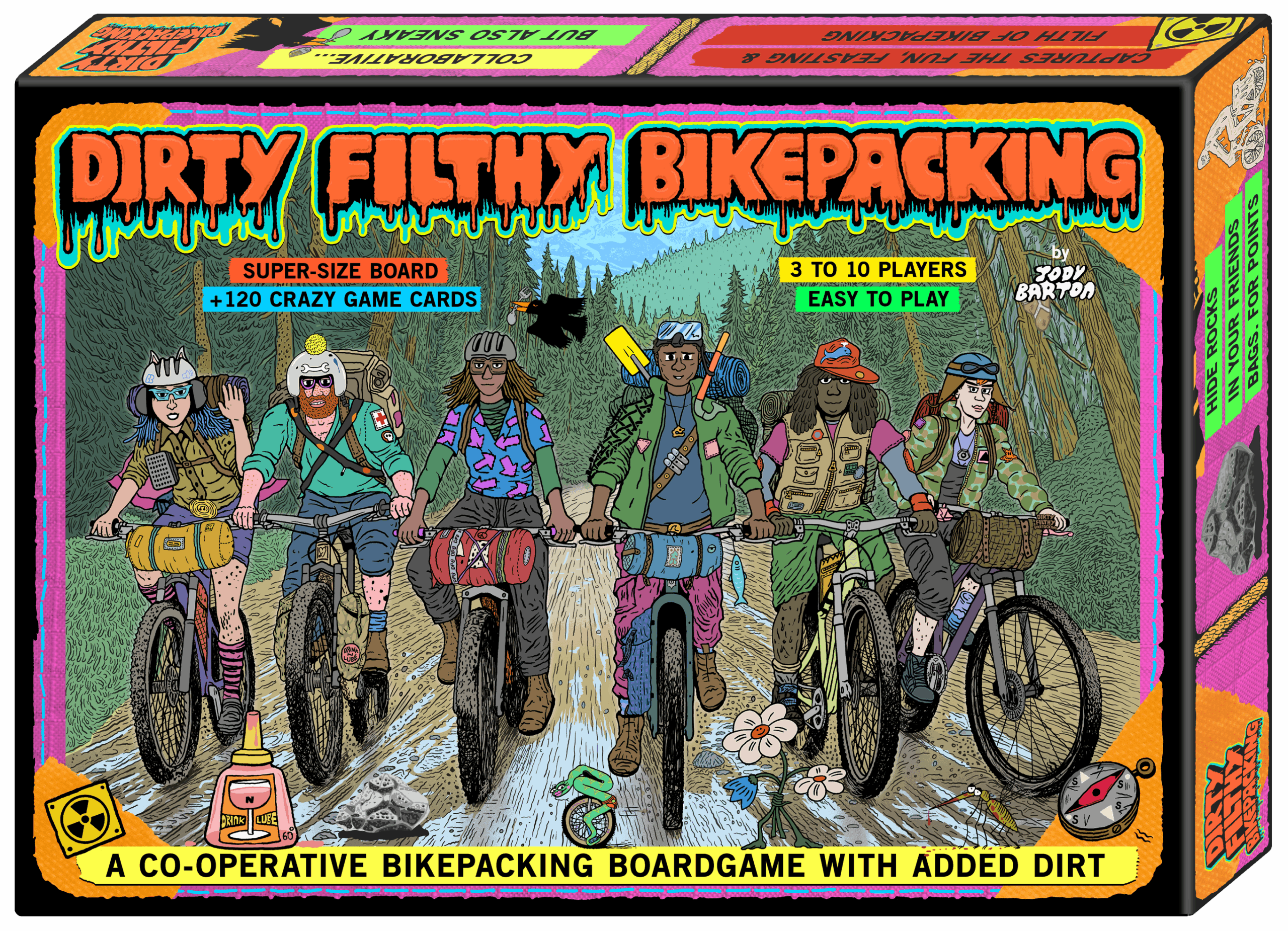 Dirty Filthy Bikepacking Boardgame