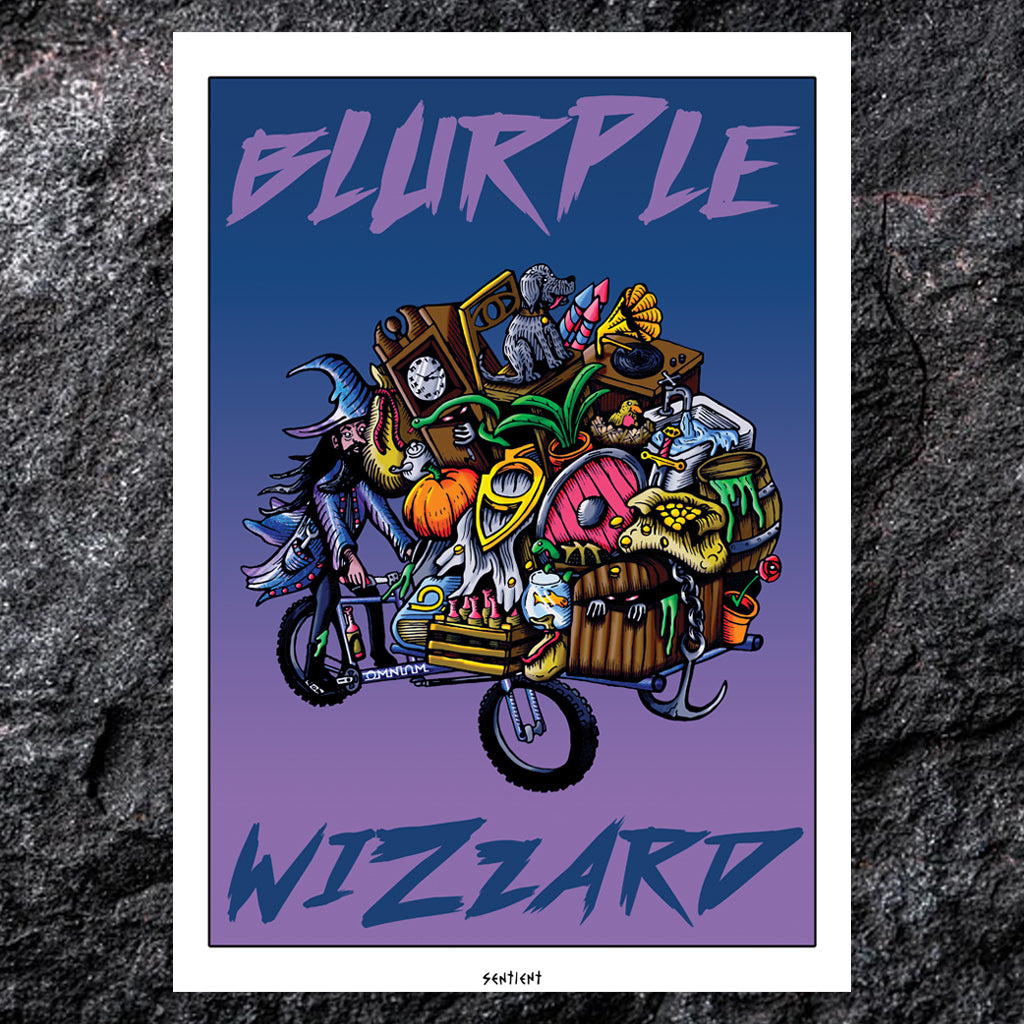 BLURPLE WIZZARD A3 PRINT